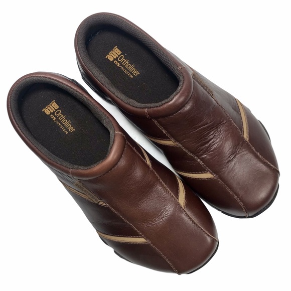 BITE Ramble On Men’s Comfort Clogs Mules Brown Leather US 7 EUR 39 main image 9